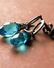 kolczyki wire wrapping kryształy  na małych kółkach