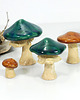 figurki i rzeźby Duży ceramiczny grzybek  ceramiczne - dekoracja półki, roślin