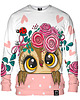 bluza bez kaptura damska Bluza Bez Kaptura Damska DR.CROW Sowa