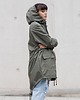 kurtki damskie Kurtka / płaszcz parka przeciwdeszczowa khaki