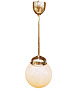 lampy wiszące Artdecowska Lampa wisząca, Napako, Czechosłowacja, lata 40.