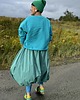 spodnie materiałowe damskie Spódnica Turquoise Bubble
