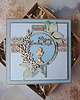 kartki scrapbooking Kartka na Komunię dla chłopca (w pudełku)