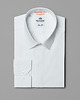 koszule męskie Klasyczna biała koszula z krytą plisą