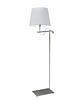 lampy podłogowe Srebrna lampa stojąca do biura BATA