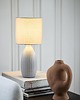 lampy stołowe Ceramiczna lampa stołowa Uno w szarym odcieniu