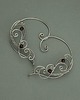nausznice Nausznice zausznice oryginalne kolczyki granat wire wrapping