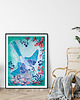 plakaty Blueberry bird ilustracja drukowana