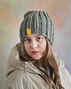 czapki damskie Wełniana czapka zimowa WOOLY szałwia