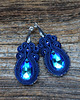 kolczyki soutache Granatowe kolczyki sutasz