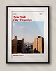 plakaty Minimalistyczny plakat Nowy Jork Brooklyn - Do salonu, sypialni, biura
