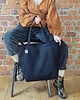 torby na ramię Lazy bag Bukka czarna nubuk wodoodporna