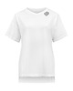 t-shirt damskie Biały T-shirt z cięciami bocznymi PLAIN