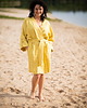 sukienki midi damskie Kimono lniane Verano Amarillo