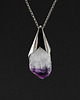 srebrne naszyjniki Naszyjnik z Ametystem