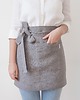 fartuchy kuchenne Lniany fartuszek zapaska TRUE GRAY