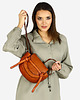 torby na ramię Torebka listonoszka skórzana saddle bag brąz camel