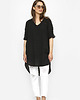 tuniki damskie Letnia tunika oversize Stefania czarna