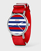 zegarki unisex Zegarek - Pasy - czerwony, nylonowy