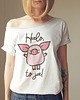 t-shirt damskie Halo to ja Oversize Szary