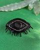 broszki Broszka oko małe czarne z onyksem
