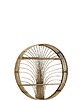 półki Półka rattanowa boho okrągła 60 cm