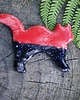 magnesy Ceramiczny magnes kot czarno-czerwony