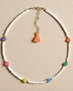 chokery Choker : muszla biała i kolorowy jadeit  : summer collection