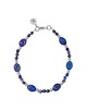 bransoletki z kamieni naturalnych Bransoletka mix Lapis Lazuli x Hematyt - -srebrne hematyty - Srebrna stal szl