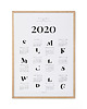 kalendarze i plannery Plakat - Kalendarz 2020 biały
