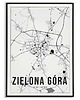 plakaty Plakat miasto POLSKA - ZIELONA GÓRA 2 obraz MAPA