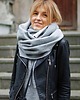szale damskie Gruby komin dresowy, zimowy komin damski, szalik bawełniany na zimę