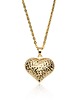 złote naszyjniki SERCE PEŁNE BLASKU - złoto 585 - łańcuszek i zawieszka