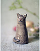 figurki i rzeźby Kotek, mini rzeźba, figurka ceramiczna kot