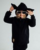 bluzy dla chłopców Bluza z kapturem z uszami jelonka dla dziecka czarna