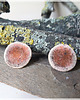 kolczyki ceramiczne Czerwonawe kolczyki ceramiczne