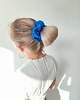 gumki do włosów Gumka jedwabna, scrunchie, frotka royal blue MAXI