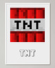 obrazy i plakaty do pokoju dziecięcego Minecraft plakat "TNT"