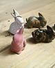 ozdoby wielkanocne Mini króliczki ceramiczne  - ceramika art