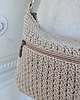 torby na ramię Torebka w stylu boho z bawełny farbowanej roślinami Beż