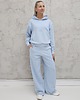 komplety damskie Komplet oversized kangurka i szerokie spodnie wide leg Baby Blue