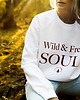 bluza bez kaptura damska Bluza unisex WILD & FREE SOUL