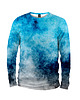 bluzy męskie Koszulka Longsleeve Męska DR.CROW Blue Grunge