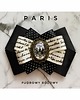 broszki Kolekcja PARIS  z grafiką retro w stylu francuskim