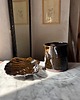 mydelniczki Jasno Zielony Ceramiczny Zestaw Łazienkowy z Mydelniczką Muszlą Czarna