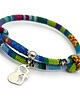 bransoletki - inne Bransoletka BOHO REGULOWANA AZTEQ Z KOTEM