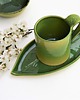 kubki Ręcznie lepiony kubek ceramiczny LIŚĆ