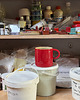kubki Kubek Ceramiczny Czerwony MUG 250 ml  SA