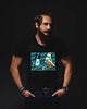 t-shirty męskie Koszulka organiczna z nadrukiem Skateboard