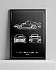 plakaty Plakat Legendy Motoryzacji - Porsche 911 Turbo
